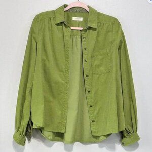 Anthropologie Pilcro Sigourney Corduroy Shirt XS